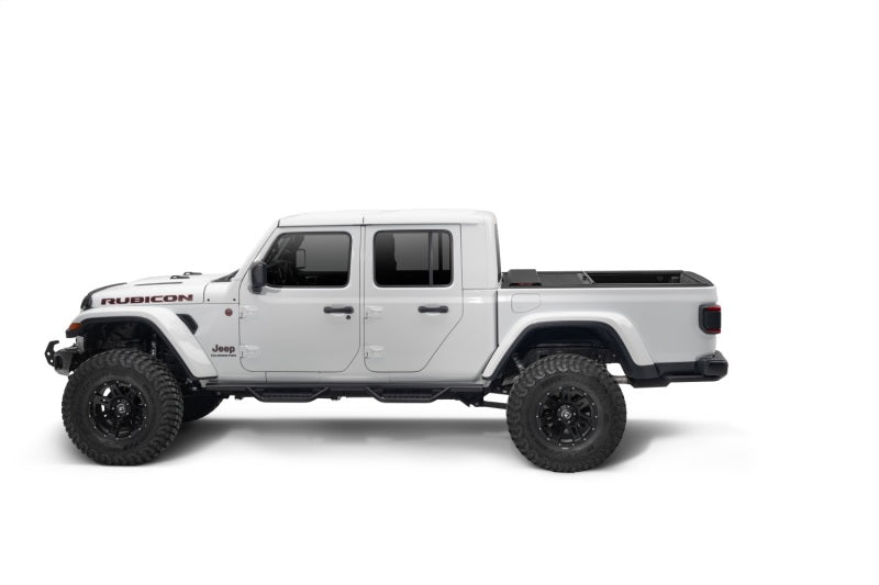 Couvre-caisse rétractable verrouillable Rugged Ridge Armis sans rails de sécurité pour Jeep Gladiator JT 20-21