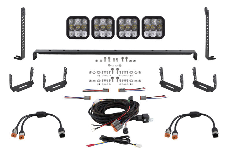 Kit de 4 modules LED pour calandre Stealth Toyota 4Runner SS5 14-23 de Diode Dynamics - Combo blanc Pro