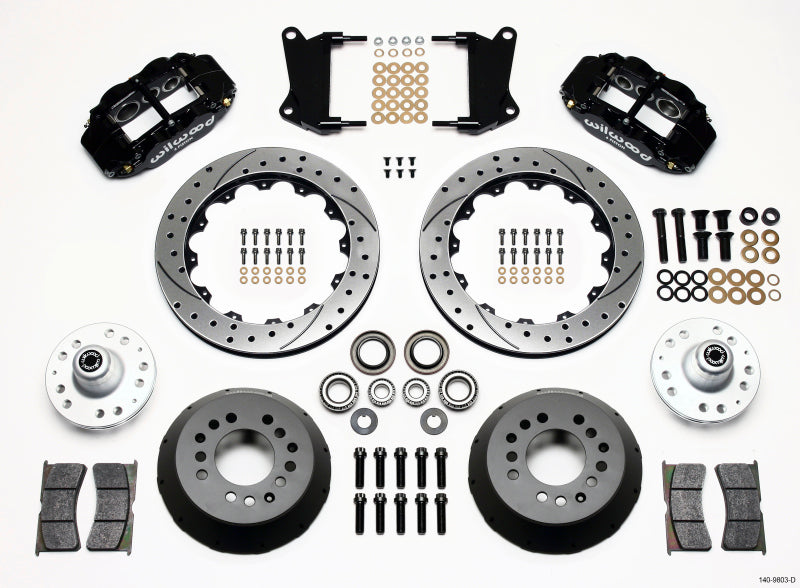 Kit de moyeu avant Wilwood Narrow Superlite 6R 12,88 pouces percé 67-69 Camaro 64-72 Nova Chevelle