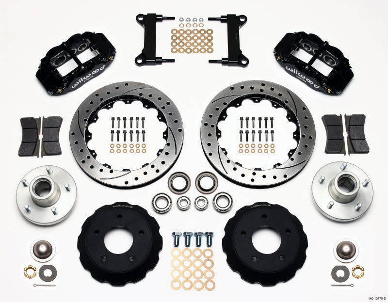 Kit de moyeu avant Wilwood Narrow Superlite 6R 13,06 pouces percé Chevy C-10 60-87 CPP Drop Spindle