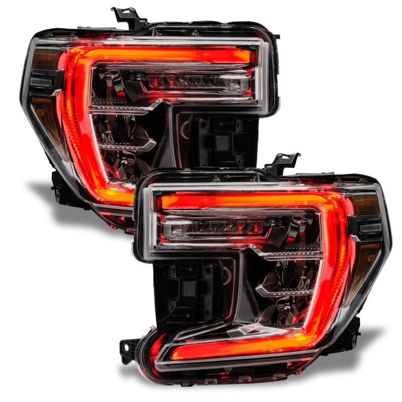 Oracle 19-21 GMC Sierra 1500 RGB+W Headlight DRL Upgrade Kit - ColorSHIFT w/o Cntrl SEE WARRANTY