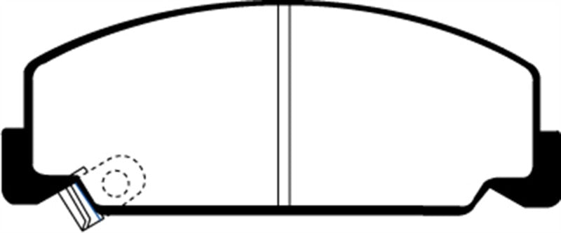 Plaquettes de frein avant EBC 93-95 Honda Civic Coupé 1.5 DX Yellowstuff