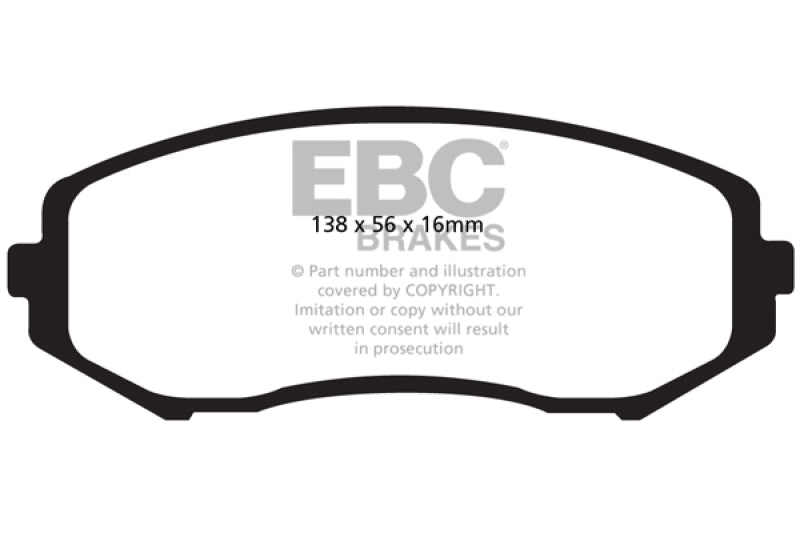 Plaquettes de frein avant EBC 08+ Suzuki Grand Vitara 2.4 Ultimax2