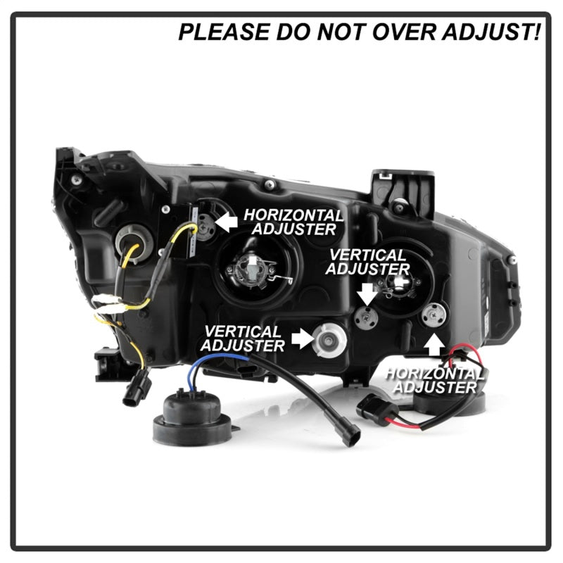 Phares de projecteur Spyder Honda Civic 16- 2DR/4DR/Hatchback - Noir PRO-YD-HC16SI-SEQGR-BK