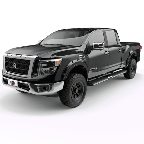 Élargisseurs d'ailes boulonnés EGR 16+ Nissan Titan XD - Ensemble - Noir métallisé