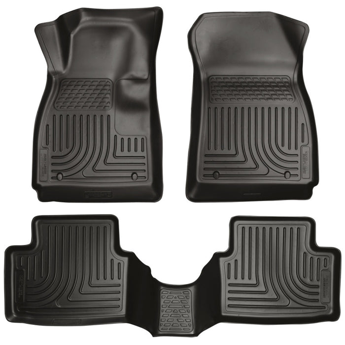 Husky Liners 14 Chevrolet Impala Weatherbeater Black Front & 2nd Seat Floor Liners