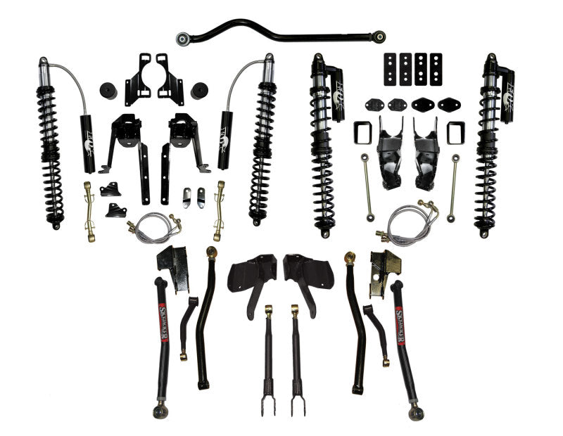 Kit de suspension à ressorts hélicoïdaux Skyjacker 07-16 Jeep JK 3,5-4,5 pouces à bras long LeDuc Series (nécessite un bras Pitman)