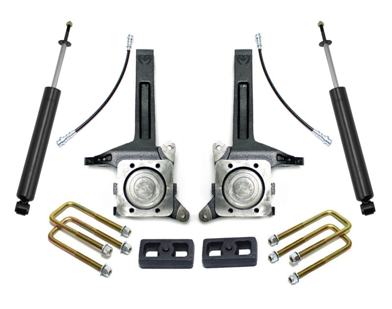 Kit de levage de broche MaxPro MaxTrac 07-18 Toyota Tundra 2WD 3,5 po/2 po avec amortisseurs MaxTrac