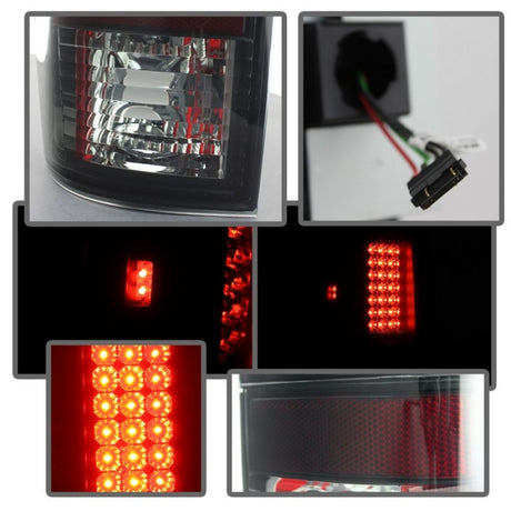 Feux arrière LED Spyder Ford F150 97-03/F250 Super Duty 99-07 Noir Fumé ALT-YD-FF15097-LED-BSM