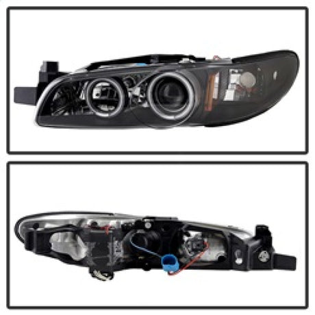 Phares de projecteur Spyder Pontiac Grand Prix 97-03 CCFL Halo Blk Low H1 PRO-YD-PGP97-1PC-CCFL-BK