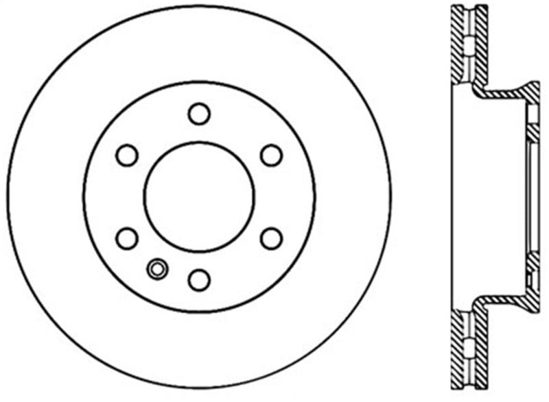 Disque de frein avant Stoptech 07-09 Dodge Sprinter Cryo Premium à haute teneur en carbone
