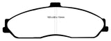 Plaquettes de frein avant EBC 03-04 Cadillac XLR 4.6 Yellowstuff