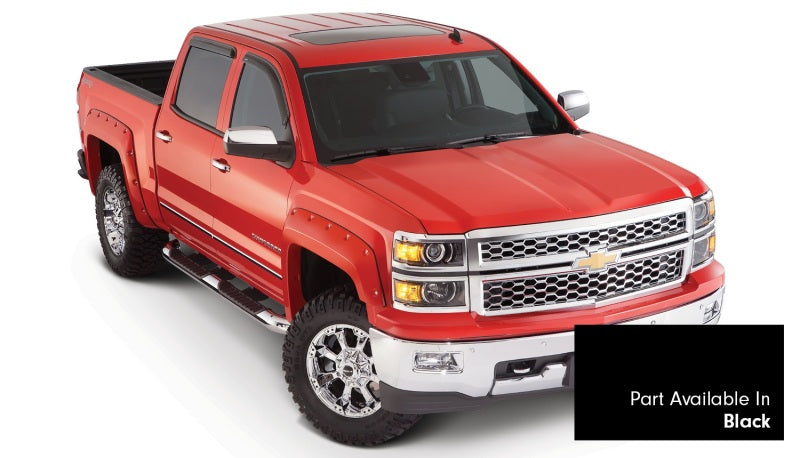 Bushwacker 16-18 Chevy Silverado 1500 Fleetside style Pocket Flares 4 pièces 69,3 po - Noir