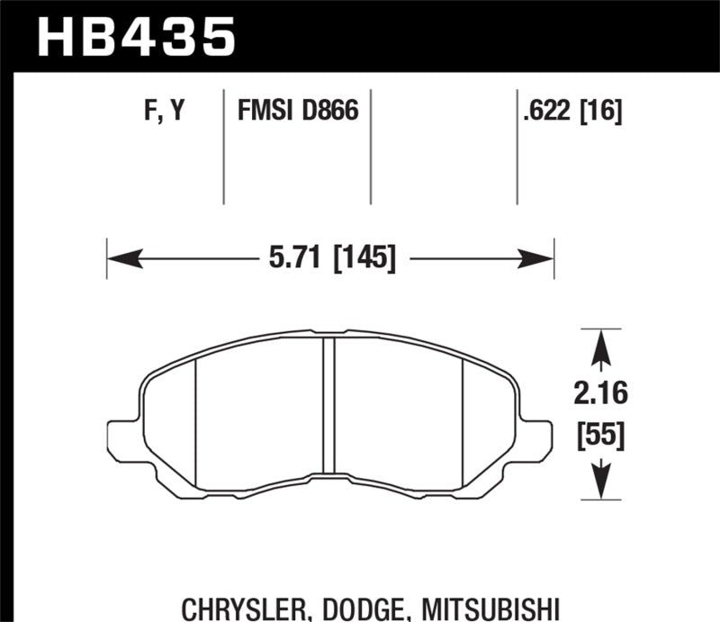 Hawk 00-05 Eclipse GT LTS Street Front Brake Pads