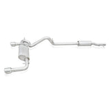 Échappement Catback pour Jeep Wrangler 2012-17 en acier inoxydable