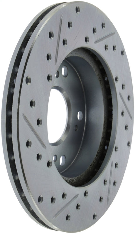 Rotor avant gauche rainuré et percé StopTech Select Sport 06-11 Honda Civic DX/EX/LX