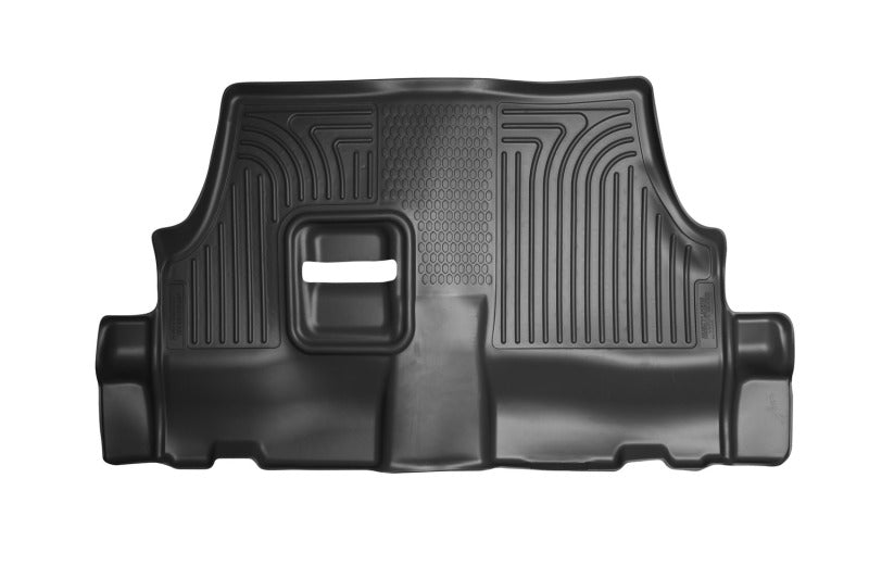 Revêtements de sol noirs pour banquette de 2e rangée avec siège de 3e rangée Husky Liners 11-22 Dodge Durango WeatherBeater