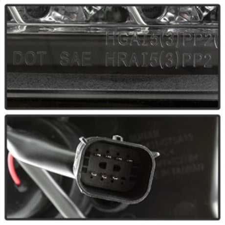 Phares de projecteur Spyder Chevy Tahoe / Suburban 2015-2016 - DRL LED - Noir PRO-YD-CTA15-DRL-BK