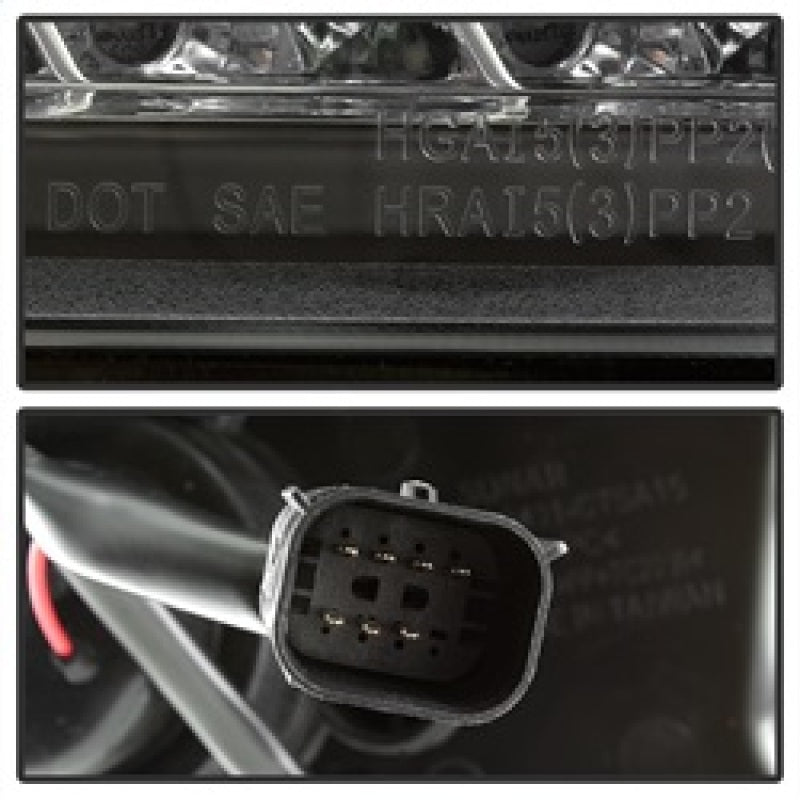 Phares de projecteur Spyder Chevy Tahoe / Suburban 2015-2016 - DRL LED - Noir PRO-YD-CTA15-DRL-BK