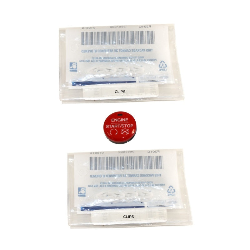 Kit d'installation de bouton de démarrage rouge Ford Racing 15-16 Mustang