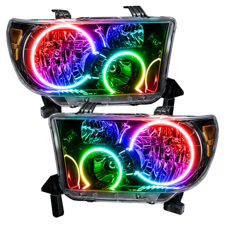Oracle 07-11 Toyota Tundra Pre-Assembled Headlights - Black Housing - w/ BC1 Controller