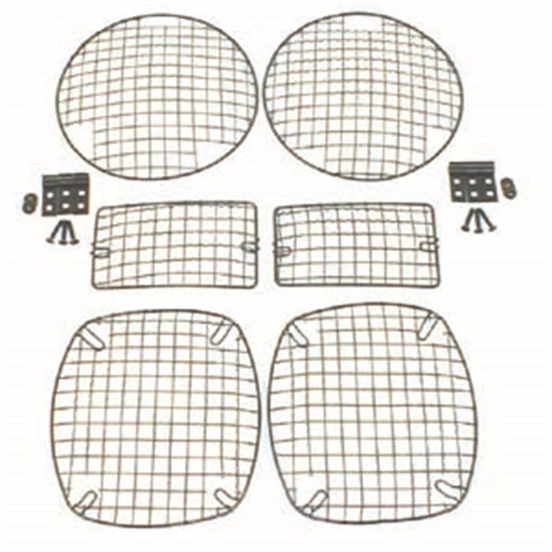 Ensemble de protections en pierre noires pour Jeep Wrangler TJ 97-06 Rugged Ridge