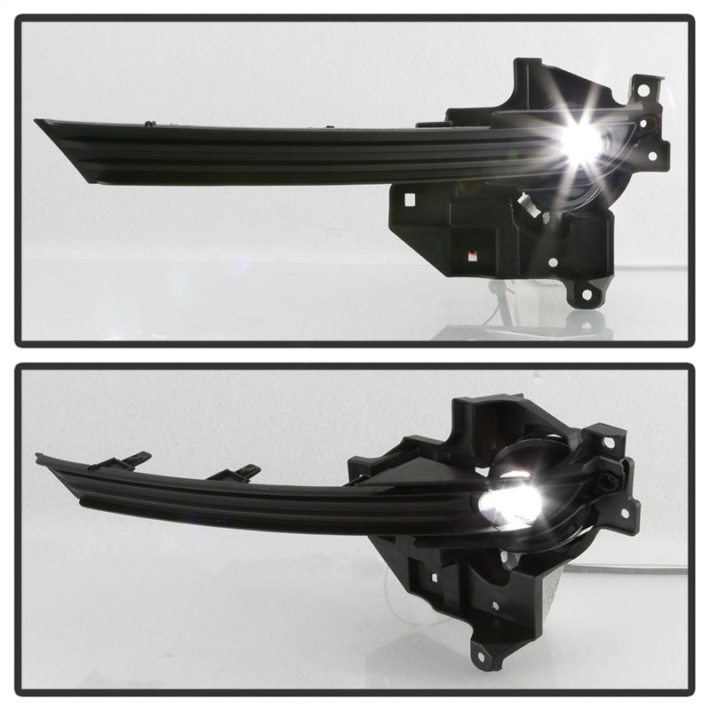 Feu antibrouillard à LED de style OEM Spyder 17-18 avec interrupteur pour Mazda CX-5 - Transparent (FL-MCX52017-LED-C)