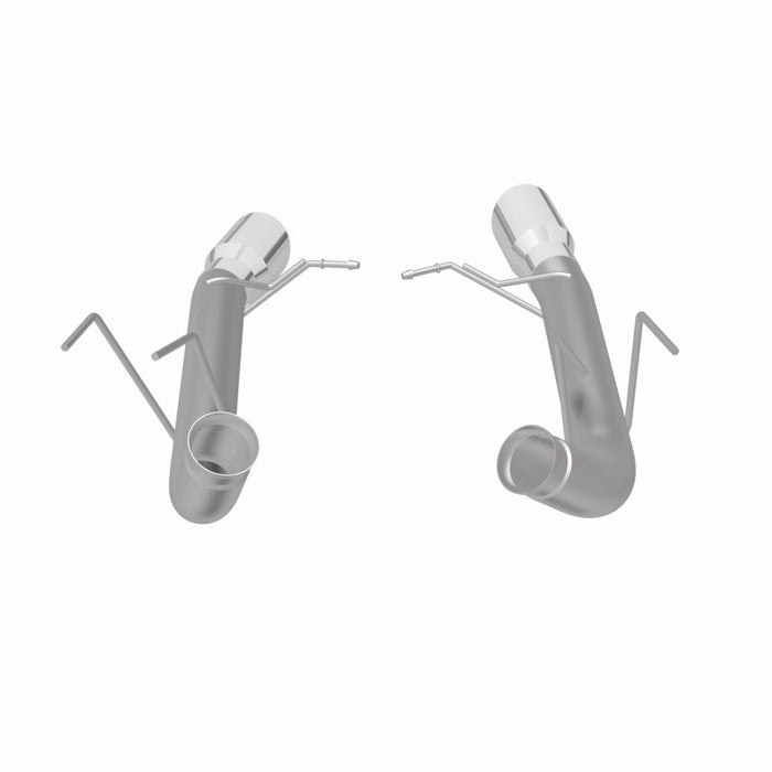 Échappement arrière double à double sortie arrière MagnaFlow 13 Ford Mustang en acier inoxydable avec essieu arrière et catalyseur (compétition)