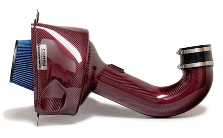 Prise d'air en fibre de carbone rouge pour Chevrolet Corvette C7 Z06 6,2 L V8 Corsa 15-19 (ne convient pas au ZR1)