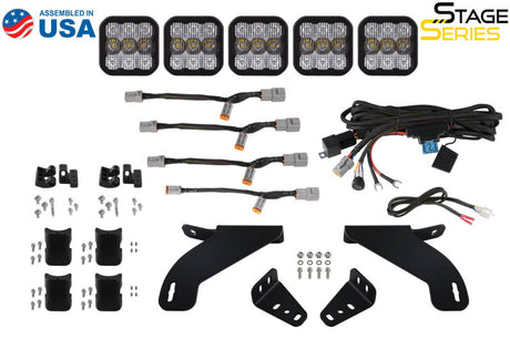 Kit de barre lumineuse CrossLink pour calandre Ford F-150 SS5 21-22 de Diode Dynamics - Combo blanc Pro