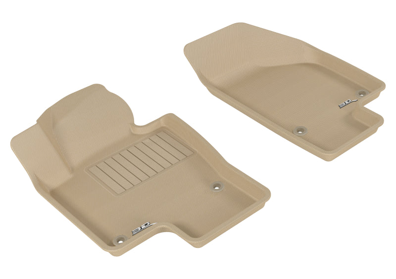 Tapis de sol 3D MAXpider pour Volkswagen Passat Kagu 2006-2010, 1ère rangée - Tan