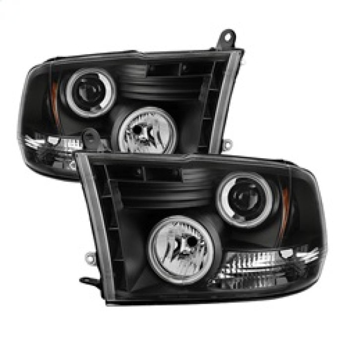 Phares de projecteur Spyder Dodge Ram 1500 09-14 Halogène-CCFL Halo LED - Noir PRO-YD-DR09-CCFL-BK