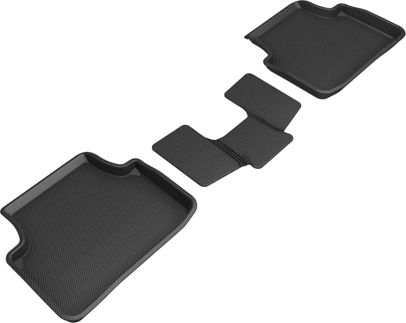 Tapis de sol 3D MAXpider 18-21 Volkswagen Tiguan Kagu 2e rangée - Noir