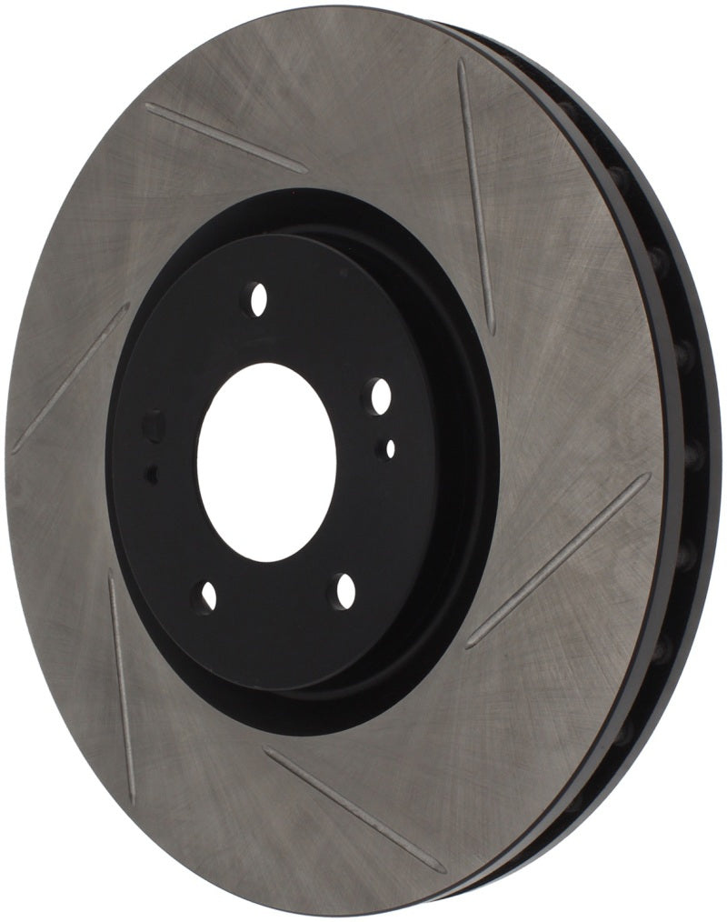 Rotor avant gauche fendu StopTech Power Slot 03-06 Evo 8 &amp; 9