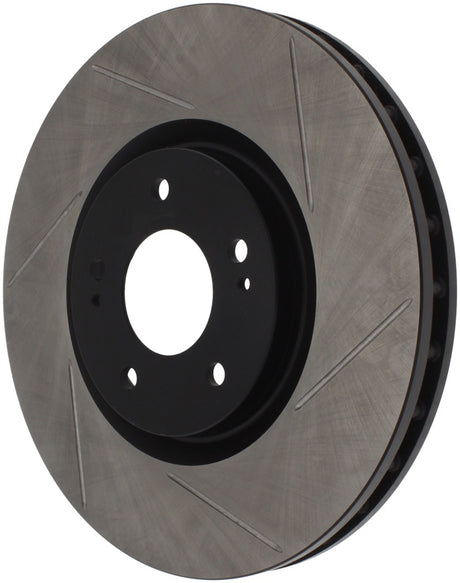 Rotor avant gauche fendu StopTech Power Slot 03-06 Evo 8 &amp; 9