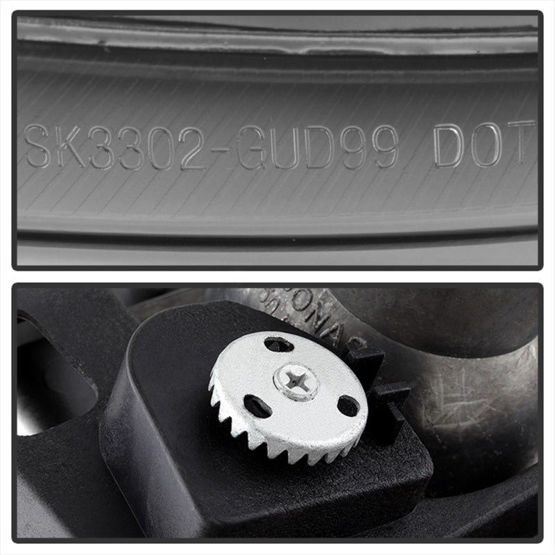 Phares de projecteur Spyder GMC Sierra 1500/2500/3500 99-06 LED Halo LED Chrome PRO-YD-CDE00-HL-C