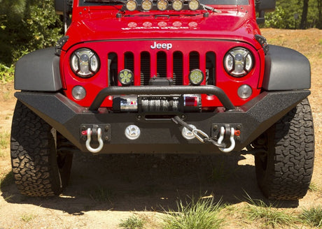 Pare-chocs avant HCE Rugged Ridge Spartan avec Overrider 07-18 Jeep Wrangler JK