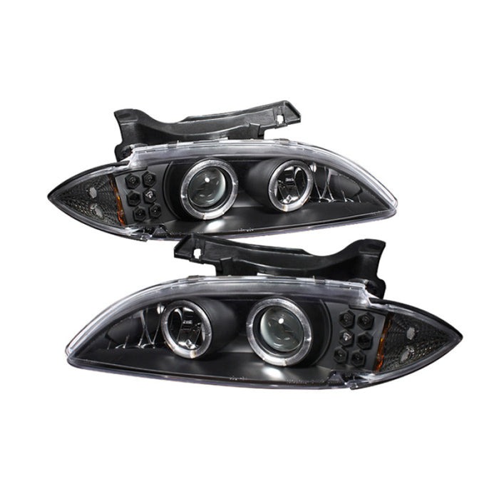 Phares de projecteur Spyder Chevy Cavalier 95-99 LED Halo LED de remplacement Blk PRO-YD-CCAV95-BK