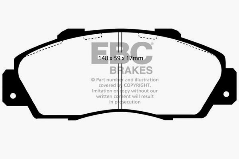 Plaquettes de frein avant EBC 97-01 Honda CR-V 2.0 Greenstuff