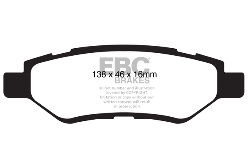 Plaquettes de frein arrière Redstuff EBC 08-13 Cadillac CTS 3.0