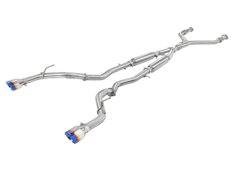 Système d'échappement Cat-Back aFe Takeda 2,5 pouces 304 SS avec embouts Blue Flame 16-18 Infiniti Q50 V6-3.0L (tt)