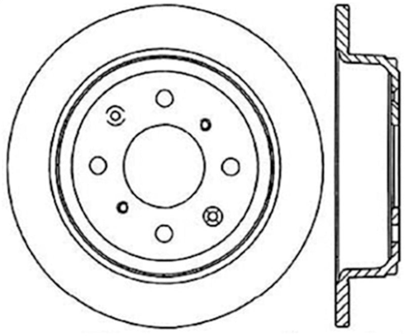 Stoptech Acura et Honda Civic/Del Sol Rotor arrière CRYO-STOP