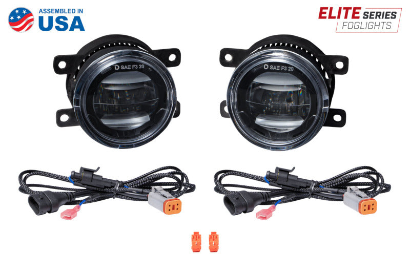 Feux antibrouillard Diode Dynamics Elite Series Type A - Jaune (paire)