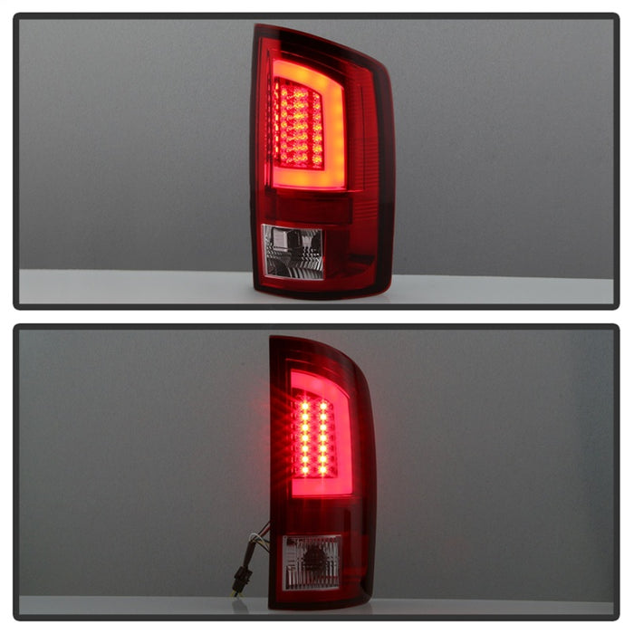 Feu arrière à LED Spyder 03-06 Dodge Ram 2500/3500 V3 - Rouge transparent (ALT-YD-DRAM02V3-LBLED-RC)