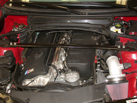 Admission d'air courte Typhoon noire froissée K&amp;N 01-05 pour BMW M3 E46