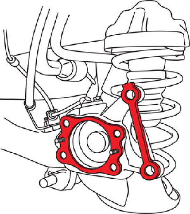 Ensemble de cales de butée arrière SPC Performance 12-17 Hyundai Accent/Kia Rio - Simple