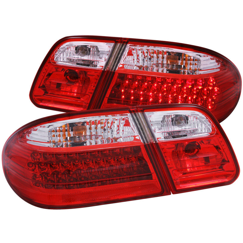 Feux arrière à LED ANZO 1996-2002 Mercedes Benz Classe E W210 Rouge/Clair