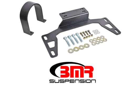 BMR 11-14 S197 Mustang Front Driveshaft Safety Loop - Black Hammertone