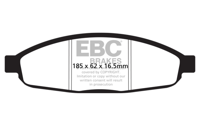 Plaquettes de frein avant EBC 05-07 Chrysler Pacifica 3.5 Greenstuff