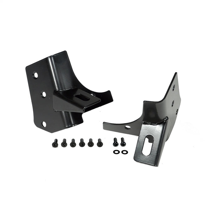 Supports de charnière de pare-brise pour Jeep Wrangler TJ 97-06 Rugged Ridge Noir